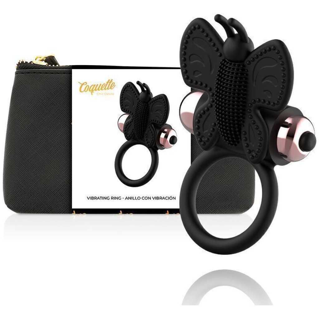 COQUETTE Cock Ring Vibrante a Farfalla