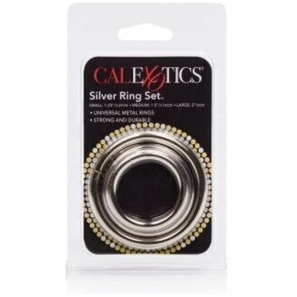 Set 3 Anelli Fallici In Metallo