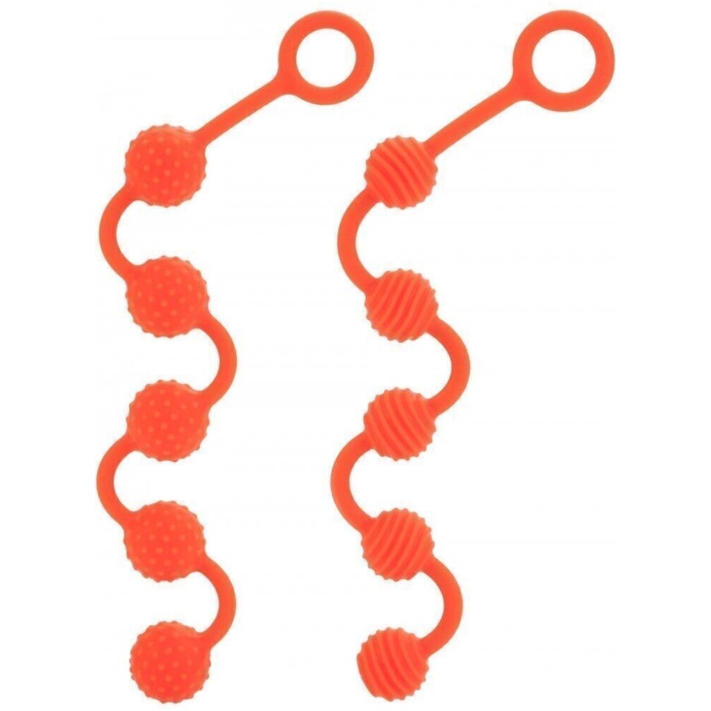 Perline Anali In Silicone Morbido Arancio