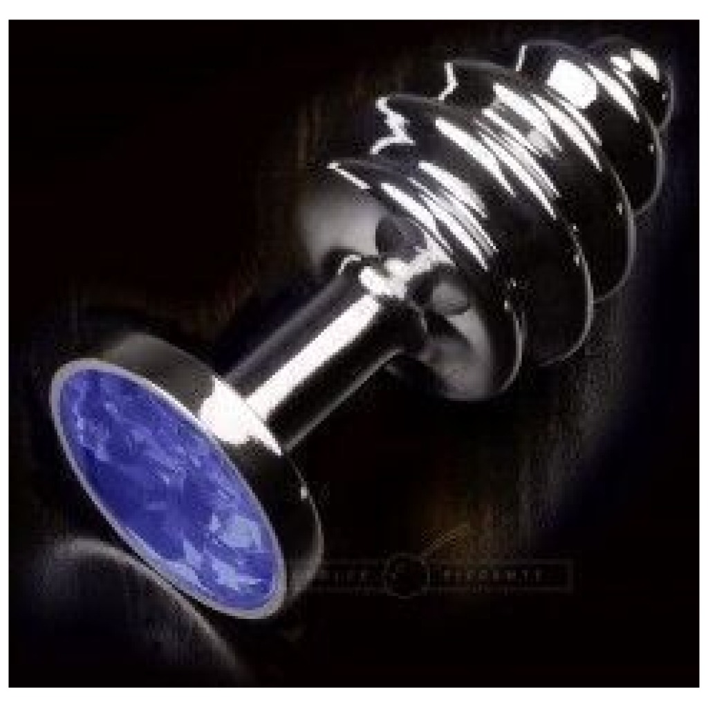 plug anale Jewellery Ribbed Blue