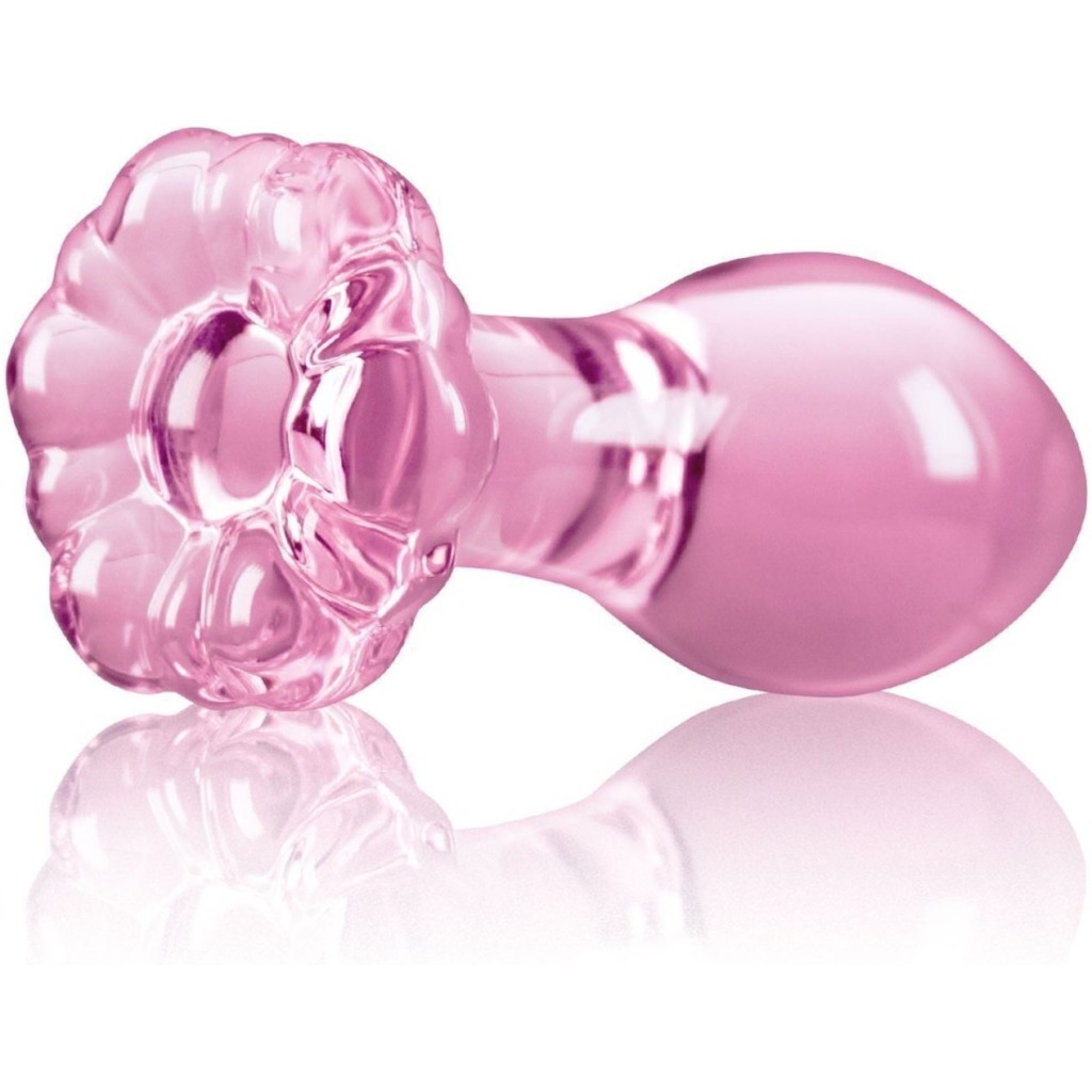 Crystal Flower Glass Pink