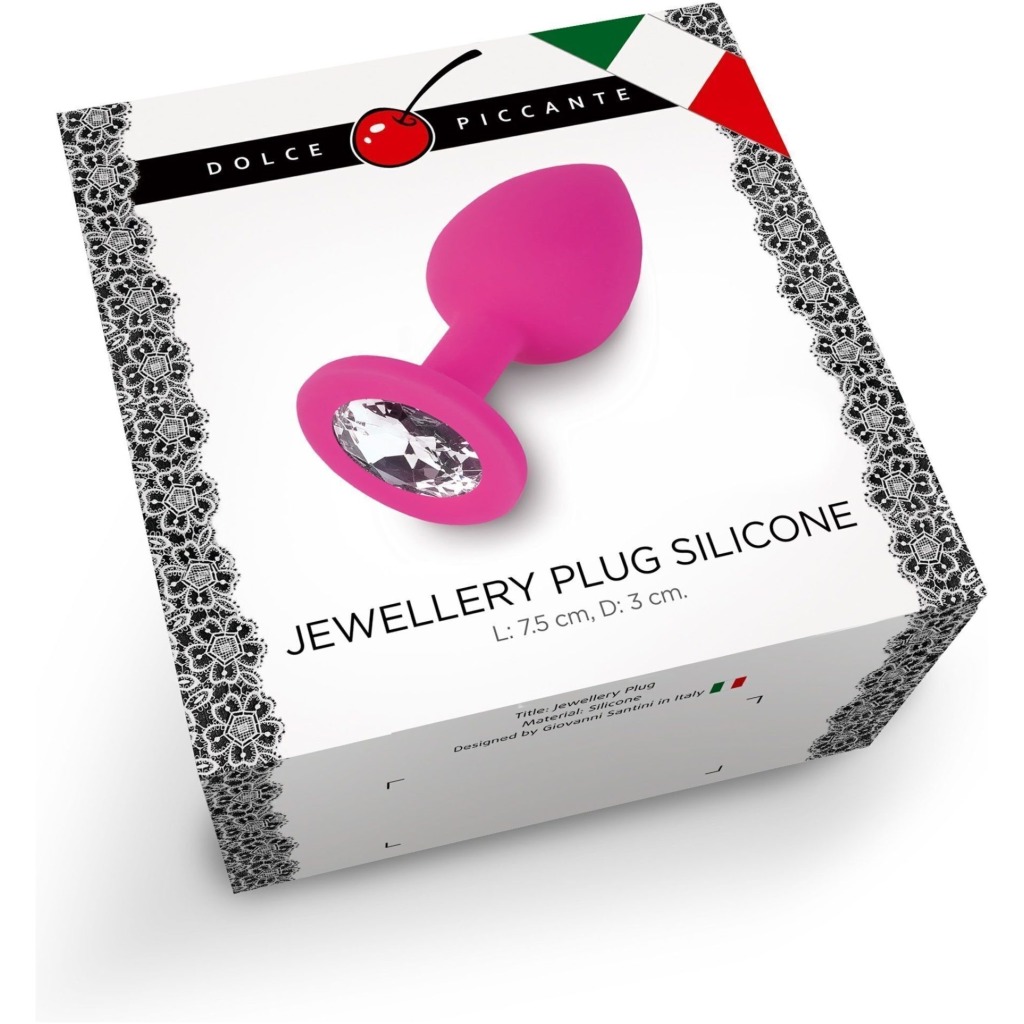 Plug Anale Small in Silicone con Cristallo